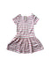 A White Short Sleeve Dresses from Petit Bateau in size 4T for girl. (Back View)