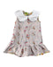 A Yellow Sleeveless Dresses from Maison Q in size 18-24M for girl. (Back View)