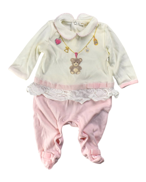 A White Long Sleeve Jumpsuits from Mintini in size 0-3M for girl. (Front View)