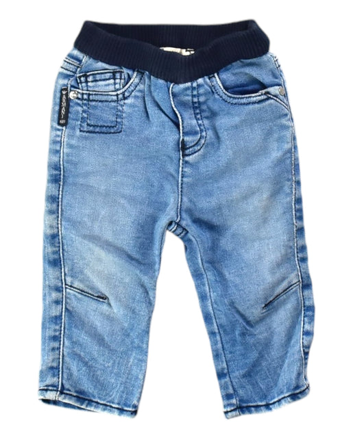 A Blue Jeans from Armani in size 3-6M for girl. (Front View)