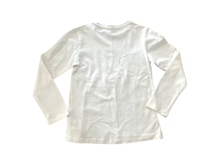 A White Long Sleeve T Shirts from Chicco in size 7Y for girl. (Back View)