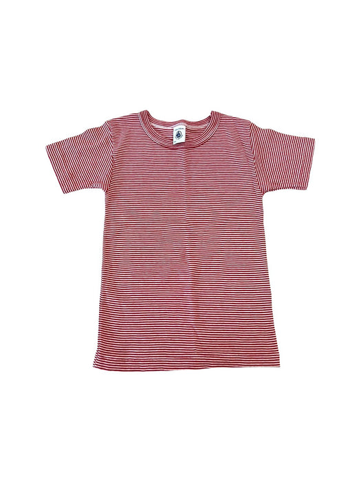 A Red Short Sleeve T Shirts from Petit Bateau in size 4T for neutral. (Front View)