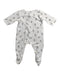 A White Onesies from Petit Bateau in size 6-12M for boy. (Back View)