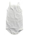 A White Sleeveless Bodysuits from Petit Bateau in size 0-3M for girl. (Front View)