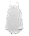 A White Sleeveless Bodysuits from Petit Bateau in size 0-3M for girl. (Front View)