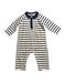 A White Long Sleeve Rompers from Petit Bateau in size 6-12M for boy. (Front View)