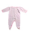 A Pink Onesies from Petit Bateau in size 6-12M for girl. (Back View)