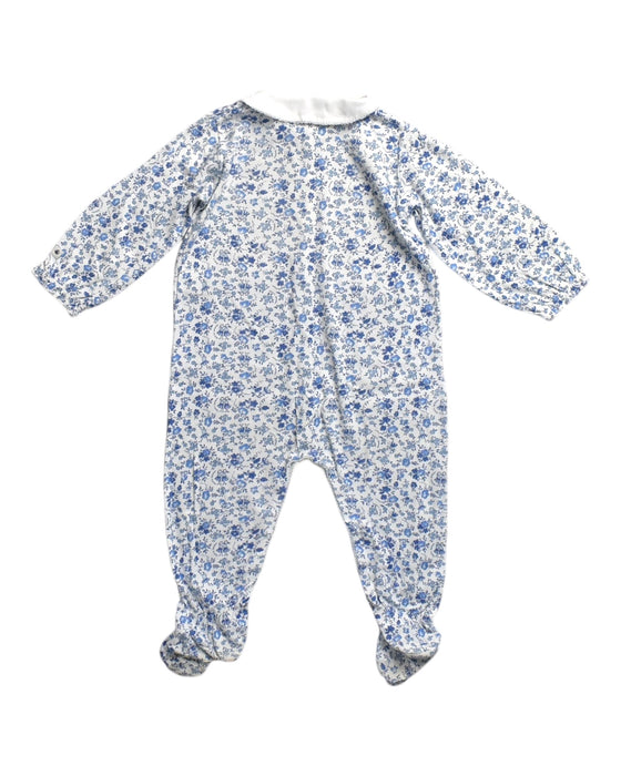 A Blue Long Sleeve Jumpsuits from Petit Bateau in size 12-18M for boy. (Back View)