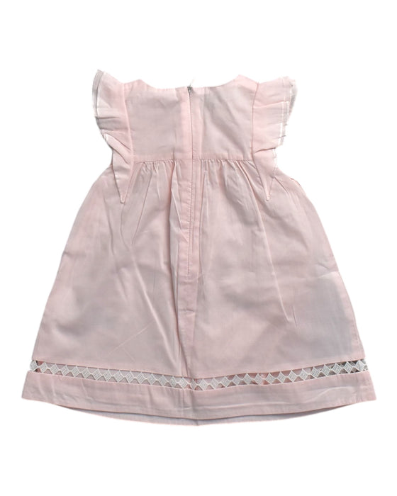 A Pink Sleeveless Dresses from Chloe in size 3-6M for girl. (Back View)