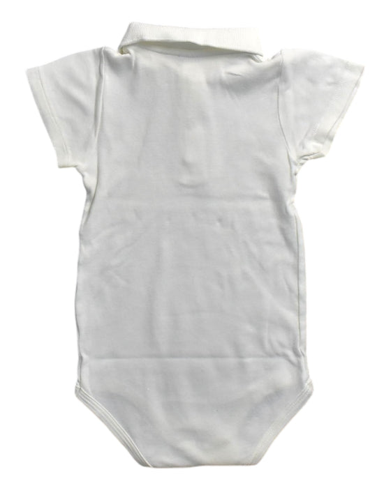 A White Short Sleeve Bodysuits from Petit Bateau in size 12-18M for boy. (Back View)