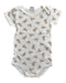 A White Short Sleeve Bodysuits from Petit Bateau in size 6-12M for boy. (Front View)