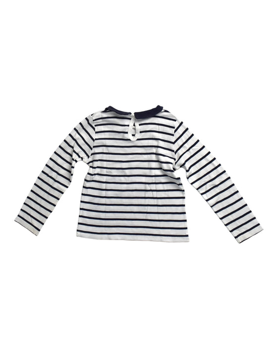 A White Long Sleeve Tops from Petit Bateau in size 3-6M for girl. (Back View)