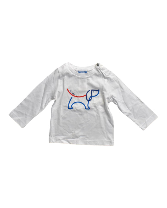 A White Long Sleeve T Shirts from Jacadi in size 6-12M for neutral. (Front View)