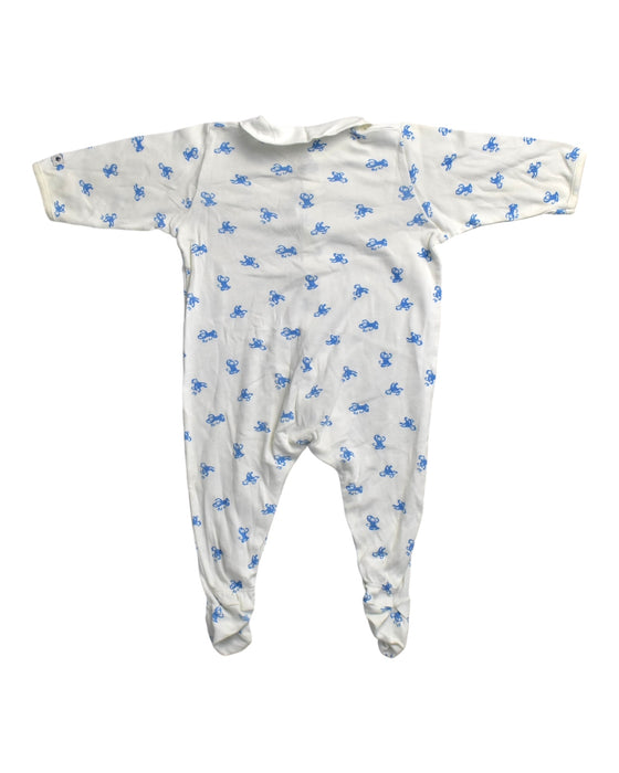 A White Long Sleeve Jumpsuits from Petit Bateau in size 3-6M for boy. (Back View)