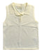 A Yellow Sleeveless Polos from Our Mini Nature in size 6T for girl. (Front View)