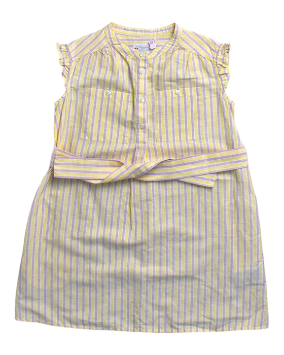 A Beige Sleeveless Dresses from Bonpoint in size 6T for girl. (Front View)