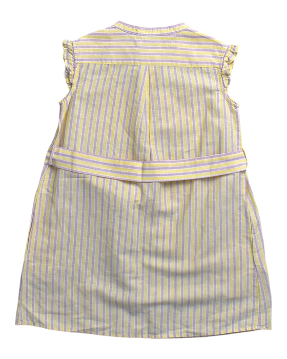 A Beige Sleeveless Dresses from Bonpoint in size 6T for girl. (Back View)