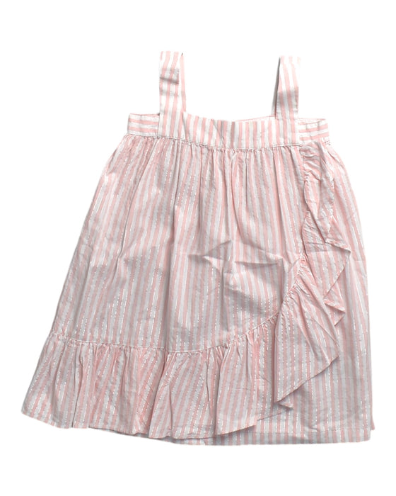 A Pink Sleeveless Dresses from Polo Ralph Lauren in size 7Y for girl. (Front View)