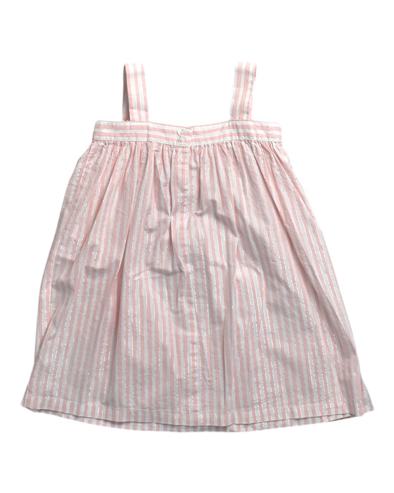 A Pink Sleeveless Dresses from Polo Ralph Lauren in size 7Y for girl. (Back View)