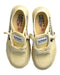 A Yellow Sneakers from Feiyue in size 7Y for girl. (Back View)