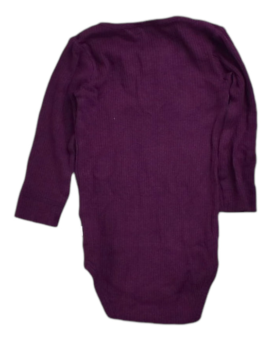 A Purple Long Sleeve Bodysuits from Jamie Kay in size 6-12M for girl. (Back View)