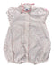 A White-Pink Sleeveless Rompers from Petit Bateau in size 6-12M for girl. (Front View)