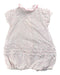 A White-Pink Sleeveless Rompers from Petit Bateau in size 6-12M for girl. (Back View)