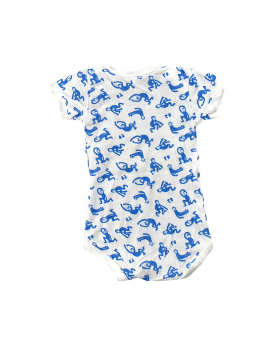 A Peach Short Sleeve Rompers from Petit Bateau in size 0-3M for boy. (Back View)