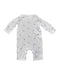 A White Short Sleeve Bodysuits from The Little White Company in size 0-3M for neutral. (Back View)