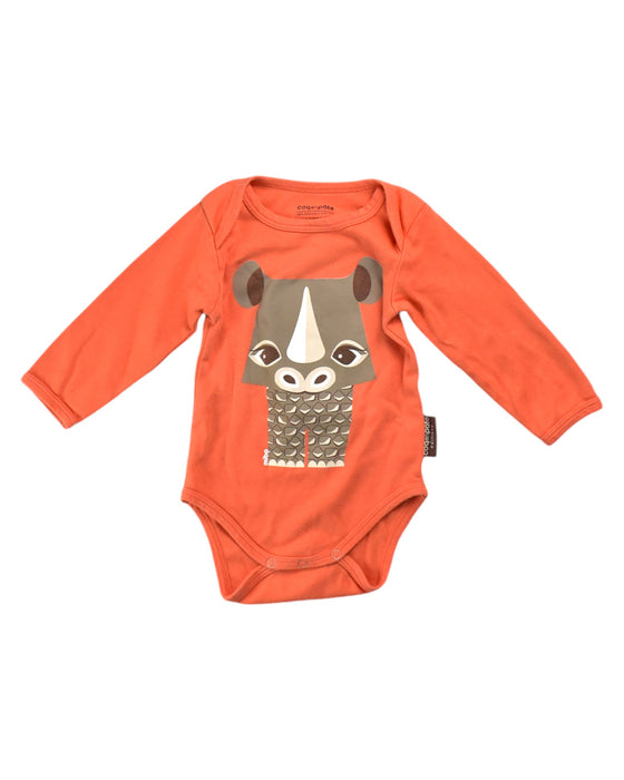 A Orange Long Sleeve Rompers from Coq en Pâte in size 6-12M for boy. (Front View)