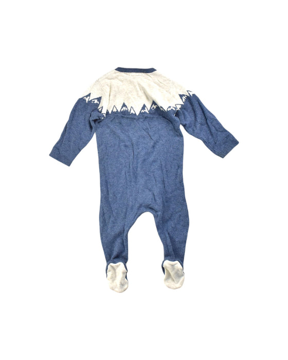 A Blue Onesies from Mamas & Papas in size 3-6M for neutral. (Back View)