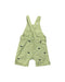 A Green Overall Shorts from Retykle in size 12-18M for neutral. (Back View)