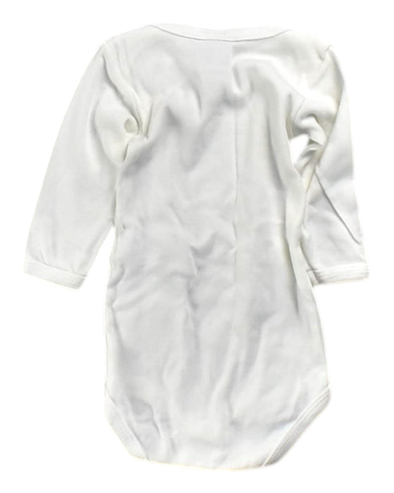 A White Long Sleeve Bodysuits from Petit Bateau in size 0-3M for neutral. (Back View)