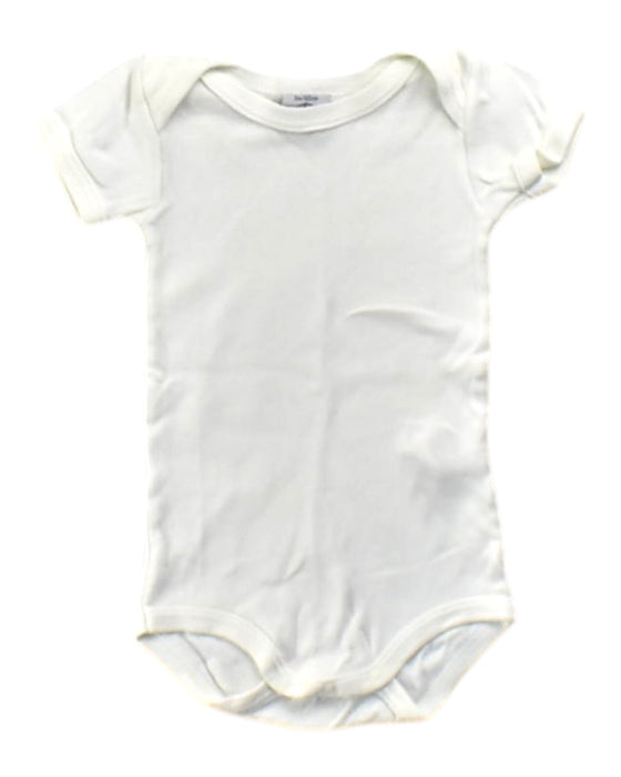 A White Short Sleeve Bodysuits from Petit Bateau in size 0-3M for neutral. (Front View)