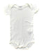 A White Short Sleeve Bodysuits from Petit Bateau in size 0-3M for neutral. (Front View)