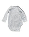 A Grey Long Sleeve Bodysuits from Petit Bateau in size 0-3M for neutral. (Back View)