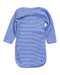 A Blue Long Sleeve Bodysuits from Petit Bateau in size 0-3M for boy. (Back View)