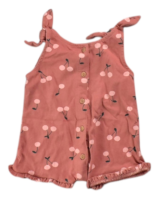 A Brown Sleeveless Rompers from Vertbaudet in size 0-3M for girl. (Front View)