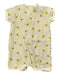 A Beige Short Sleeve Rompers from Petit Bateau in size 0-3M for boy. (Back View)