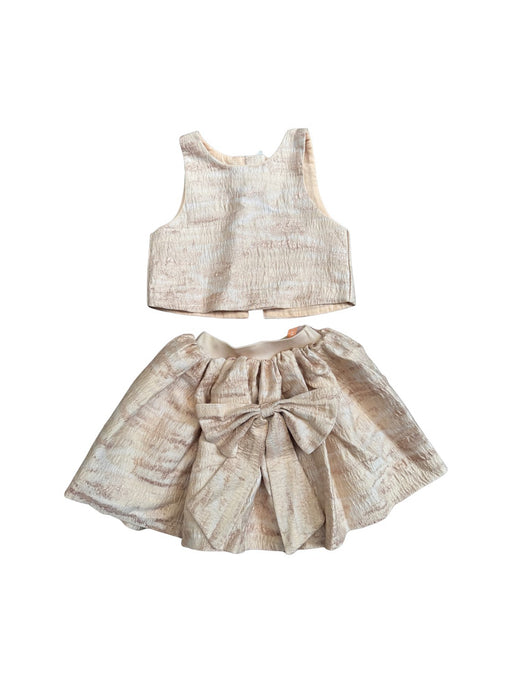 A Beige Skirt Sets from Tachéri in size 4T for girl. (Front View)