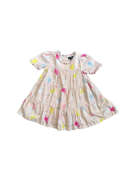 A Pink Short Sleeve Dresses from Velveteen in size 12-18M for girl. (Front View)