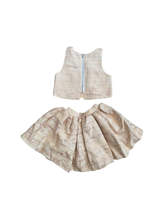 A Beige Skirt Sets from Tachéri in size 4T for girl. (Back View)