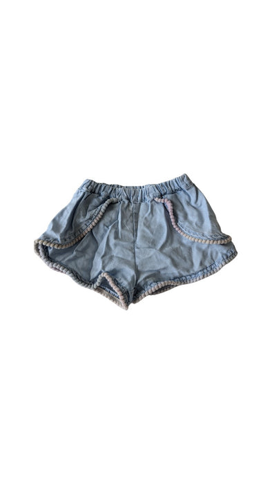 A Blue Shorts from Seed in size 3-6M for girl. (Front View)