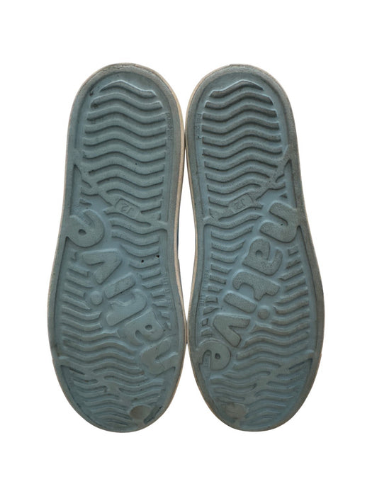 A Blue Slip Ons from Native Shoes in size 7Y for neutral. (Back View)