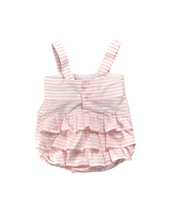 A Pink Sleeveless Rompers from Busy Bees in size 3-6M for girl. (Back View)