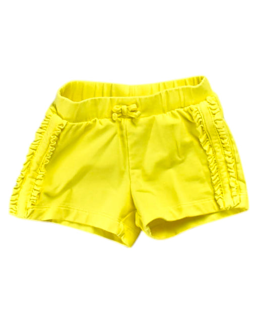 A Yellow Shorts from Mayoral in size 6-12M for girl. (Front View)