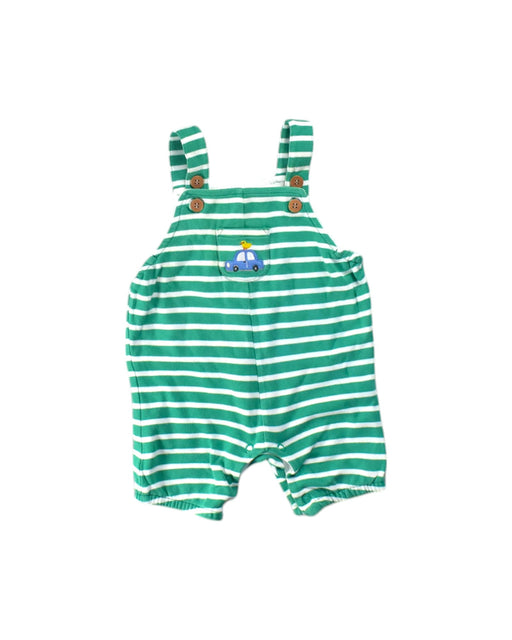 A Green-White Sleeveless Rompers from Retykle in size 3-6M for neutral. (Front View)