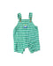 A Green-White Sleeveless Rompers from John Lewis in size 3-6M for neutral. (Front View)