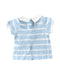 A Blue Short Sleeve Polos from Dona Carmen in size 3-6M for neutral. (Back View)