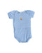 A Blue Short Sleeve Bodysuits from Petit Bateau in size 6-12M for neutral. (Front View)